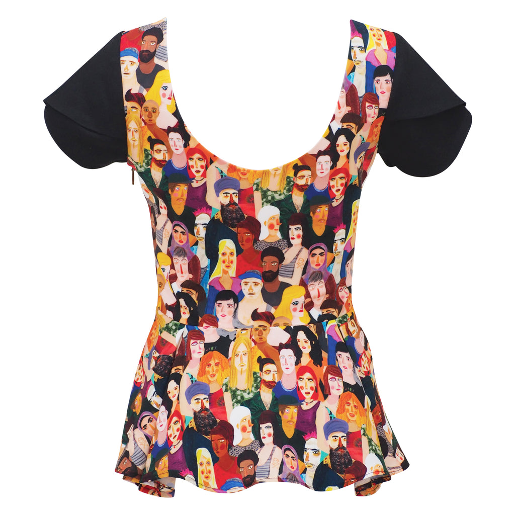 Diversity Sweetheart Black Top (6924408717335)