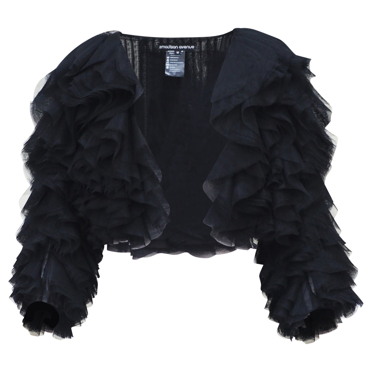 Becoming Destiny Tulle Black Bollero (6954294870039)