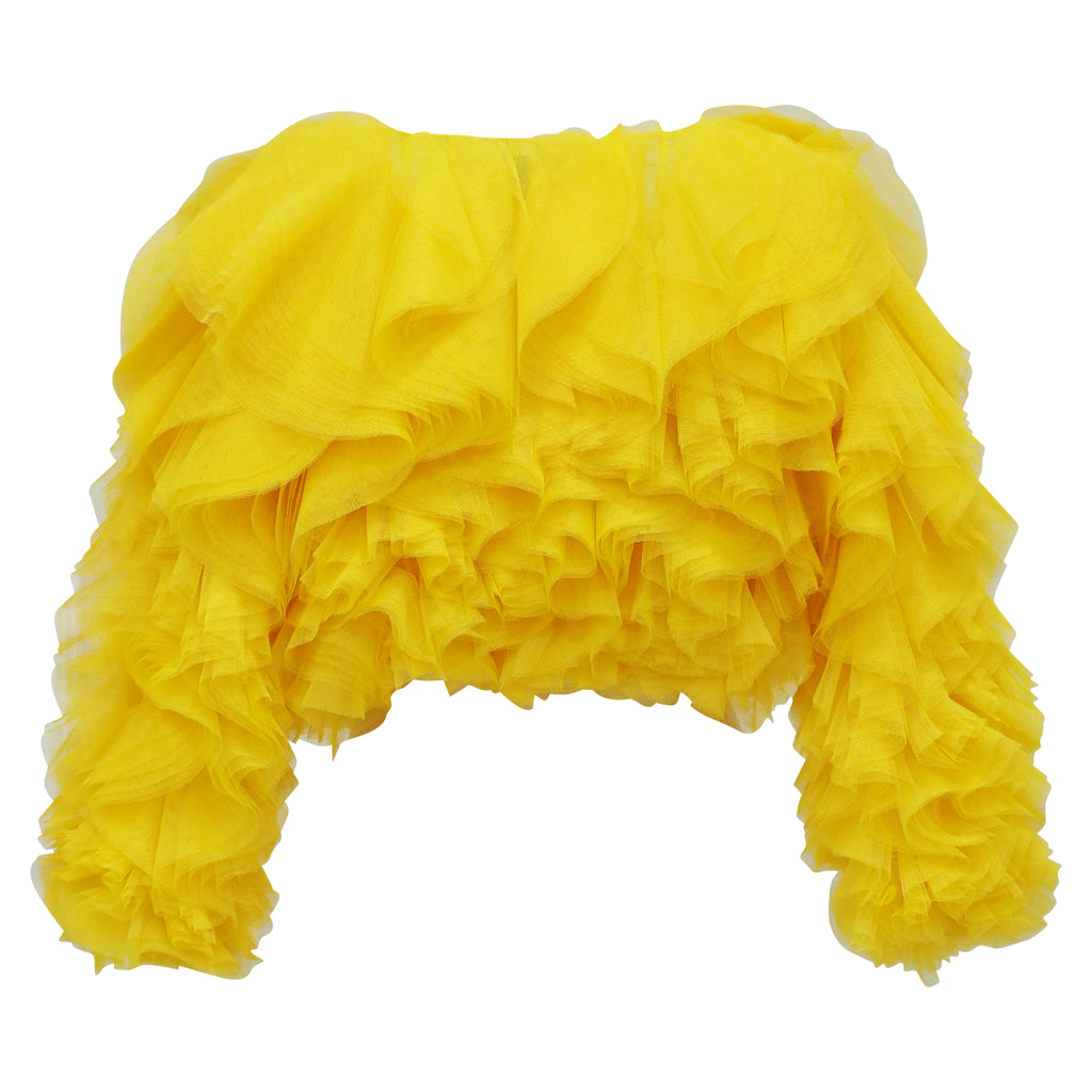 Becoming Destiny Tulle Yellow Bollero (6954272456727)