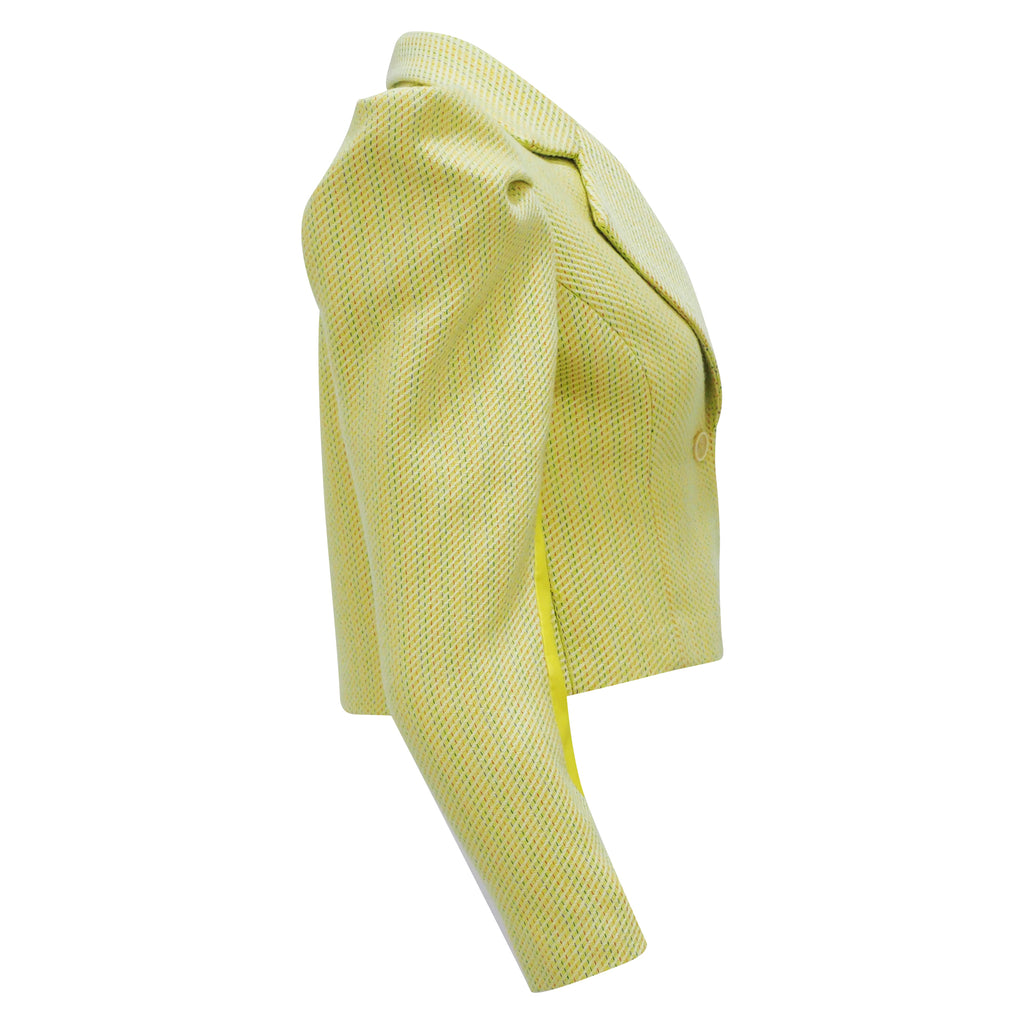 Agnez Wool Blazer in Yellow (6954252763159)