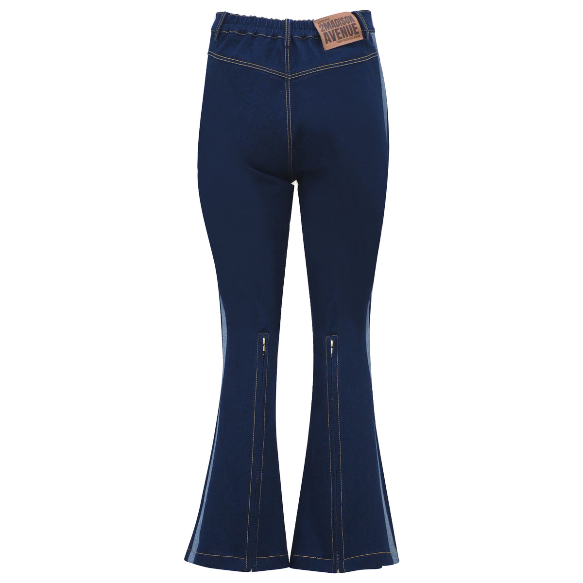 It's Time Signature Denim Bell Bottom Pant with Chambray (6774846160919)