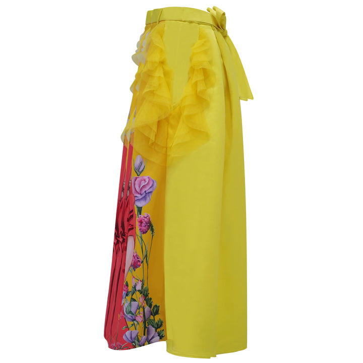 Marilyn Spring Kahlo Fancy Long Ball Skirt (6953014886423)