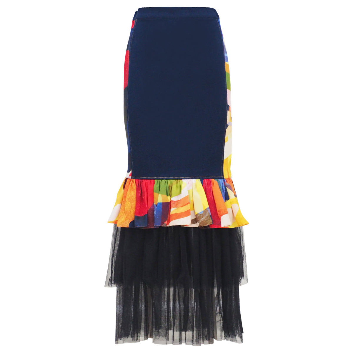 Becoming Abstract Carrie Long Denim Skirt (6928158949399)