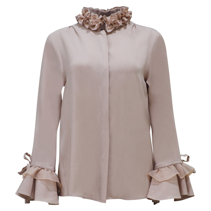 Becoming Romantic Gangsta Beige Shirt (6932200226839)