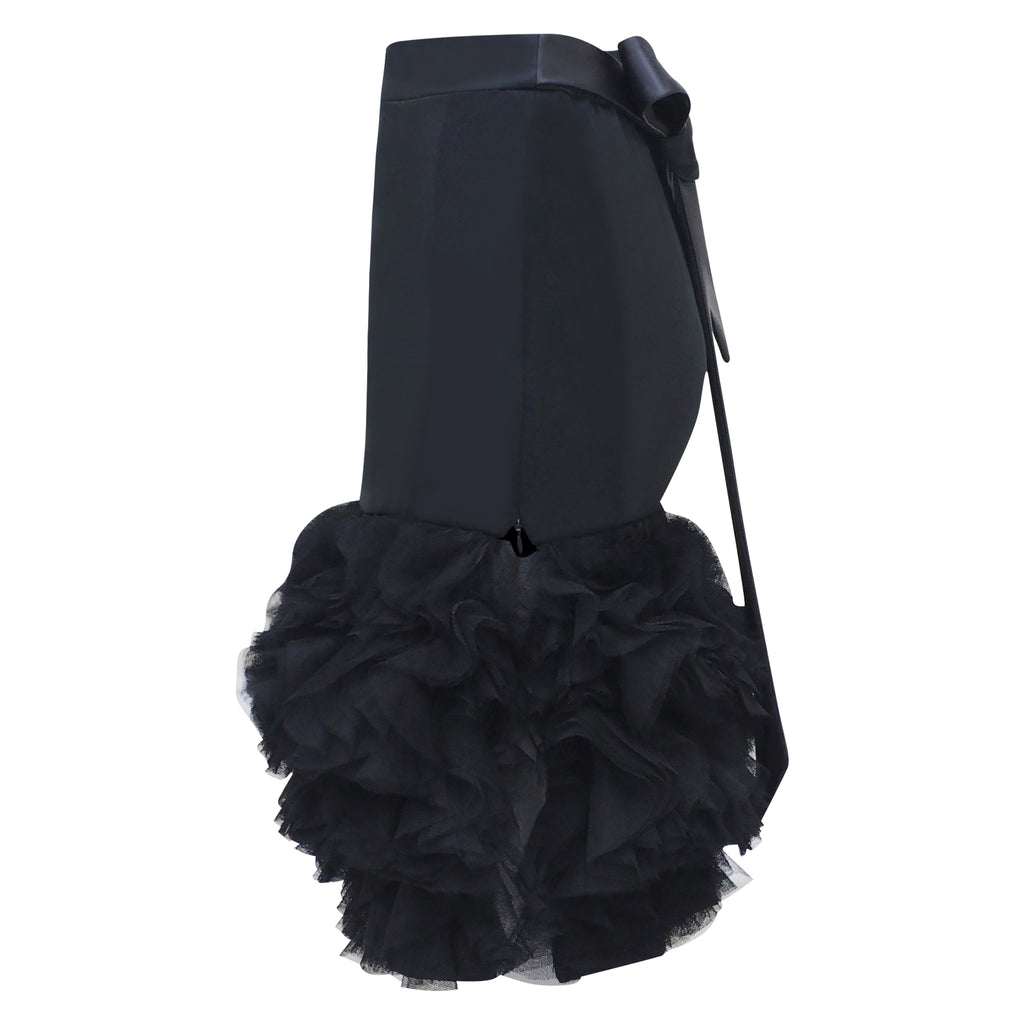 Royal Carrie Tulle Mini Black Skirt (6931847938071)