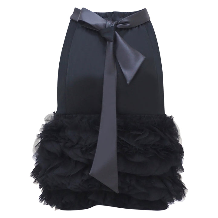 Royal Carrie Tulle Mini Black Skirt (6931847938071)