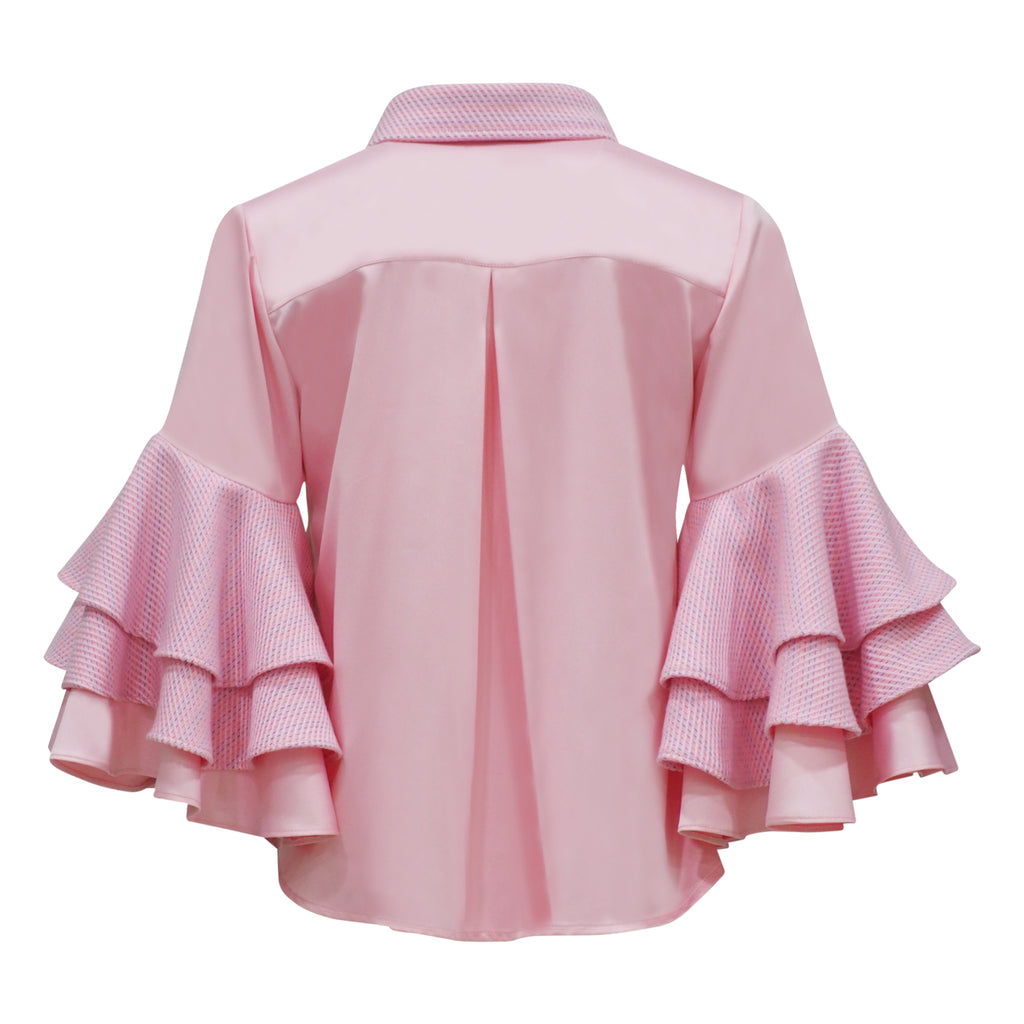 Becoming Monet Tango Pink Two Tone Shirt (6932201078807)