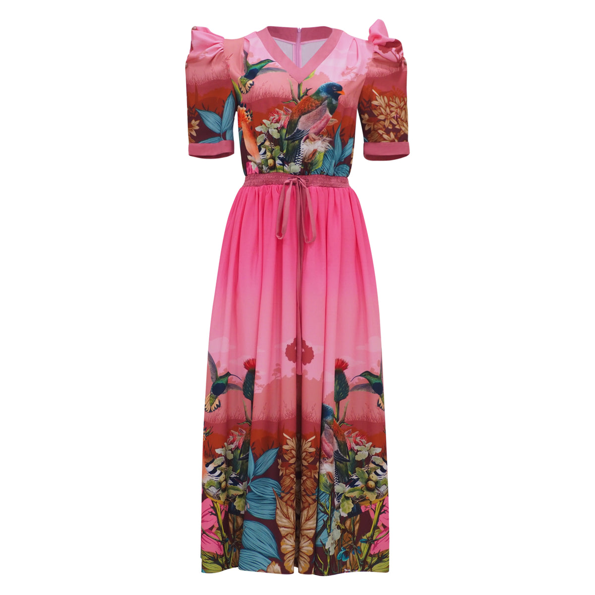 Central Park Pink Tiffany Dress (6969687474199)