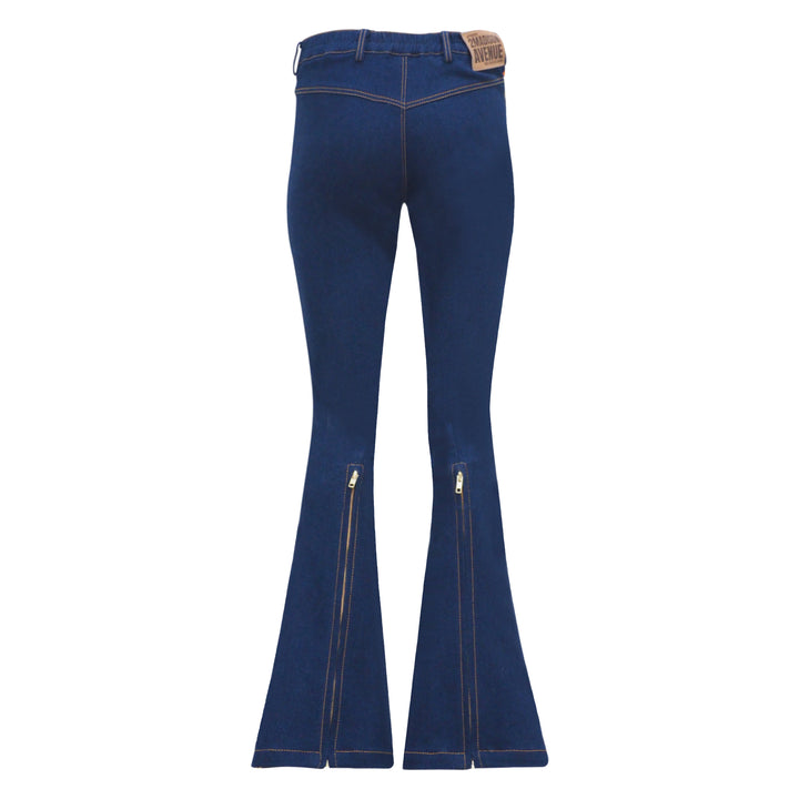 Plaid Red Signature Denim Bell Bottom (6969674006551)