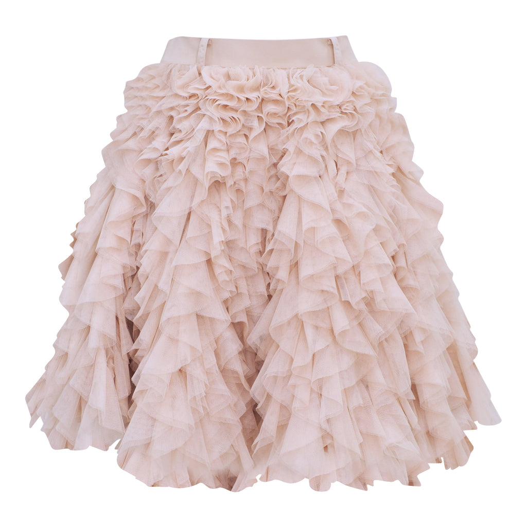 Central Celebration signature english tulle curly beige skirt (6980592992279)