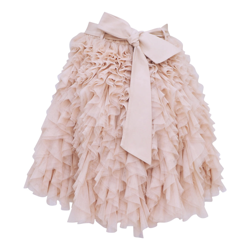 Central Celebration signature english tulle curly beige skirt (6980592992279)