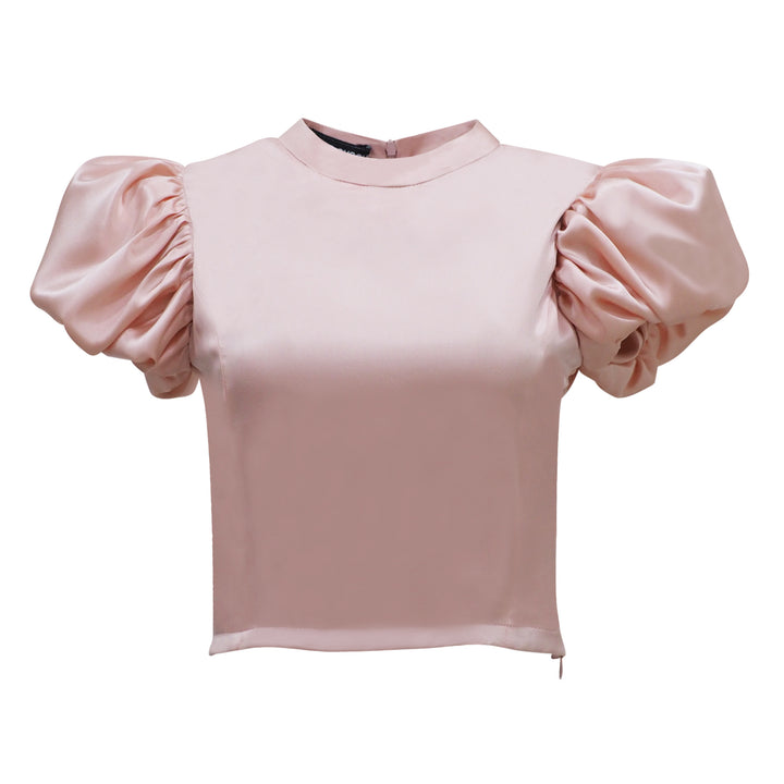 Central Celebration eastside dusty pink silk top (6992625041431)