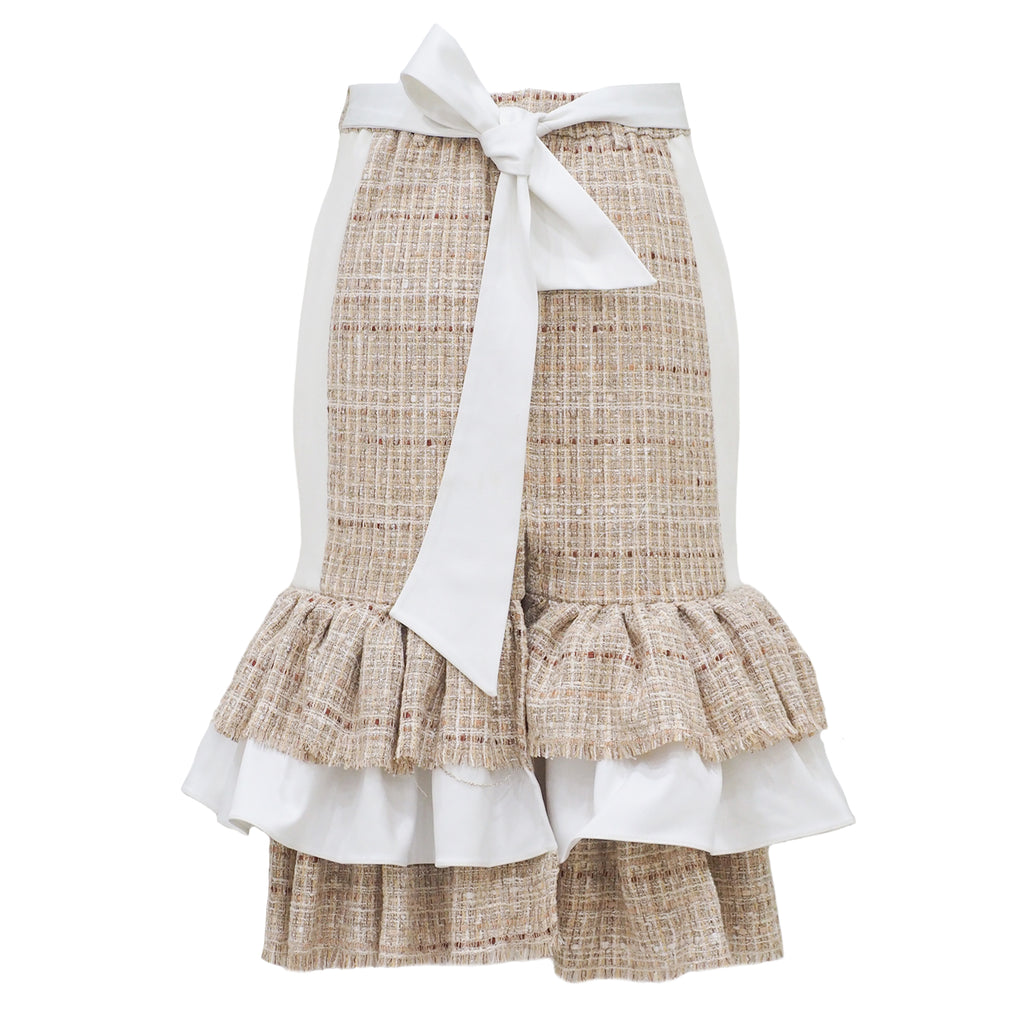 Central Celebration carrie wool beige skirt (6980594008087)