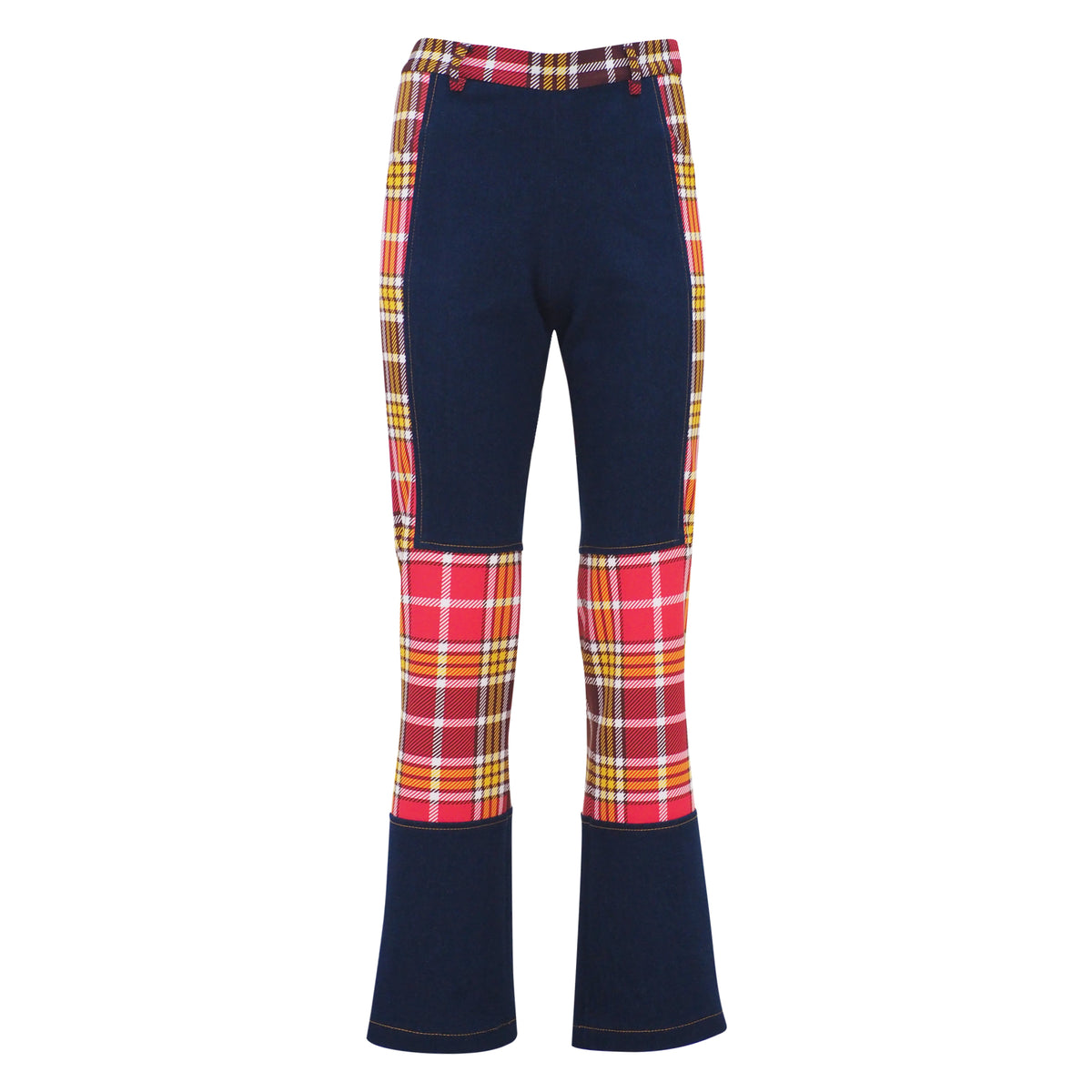 Central London Red denim gangsta pant (6992607641623)