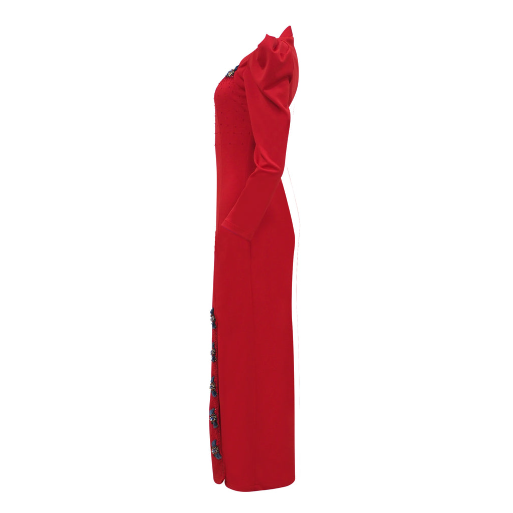 Central Celebration new queen long red dress (7010111684631)