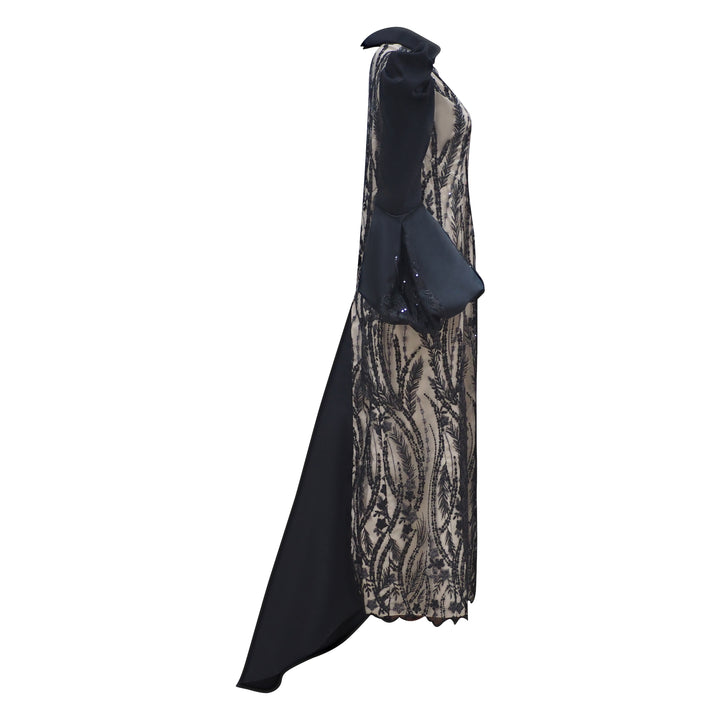 Central Celebration swifty lace long black dress (6978712469527)