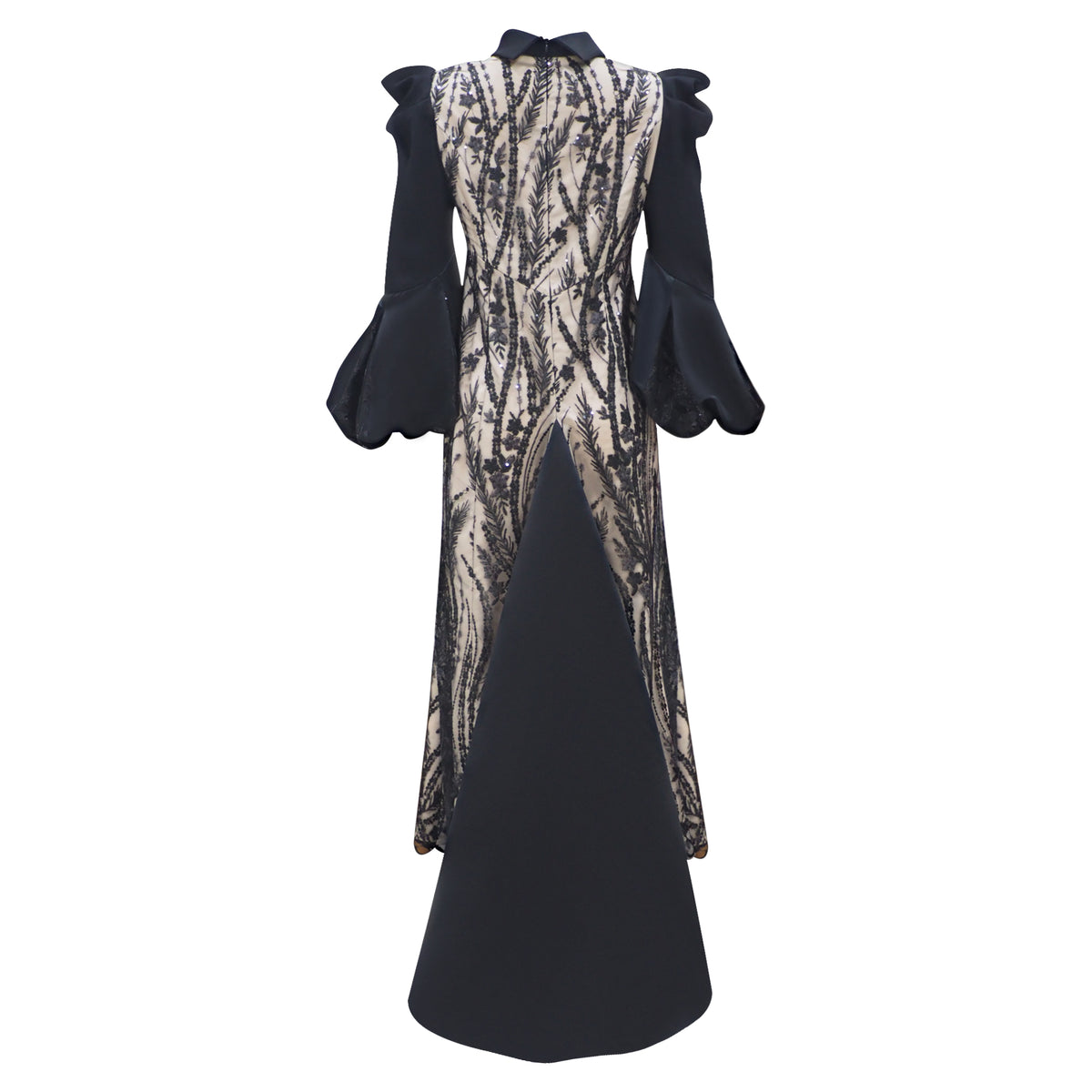 Central Celebration swifty lace long black dress (6978712469527)