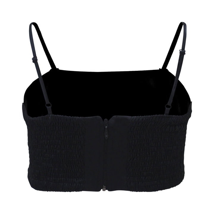 Bra Leather Top with sequince #1 (7021570457623)