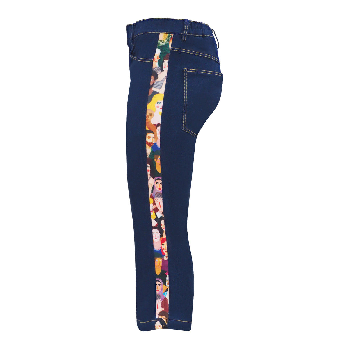 Diversity Signature Denim Bell Bottom Medium Pant (7021566525463)