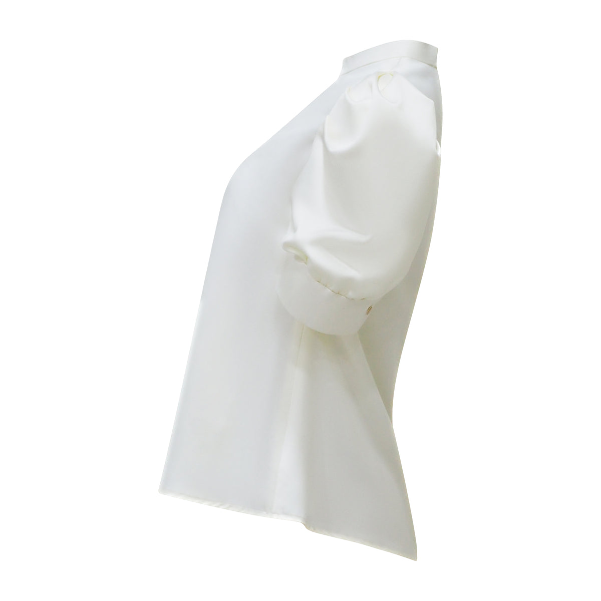 Agnez White Silk T-Shirt (7036529278999)