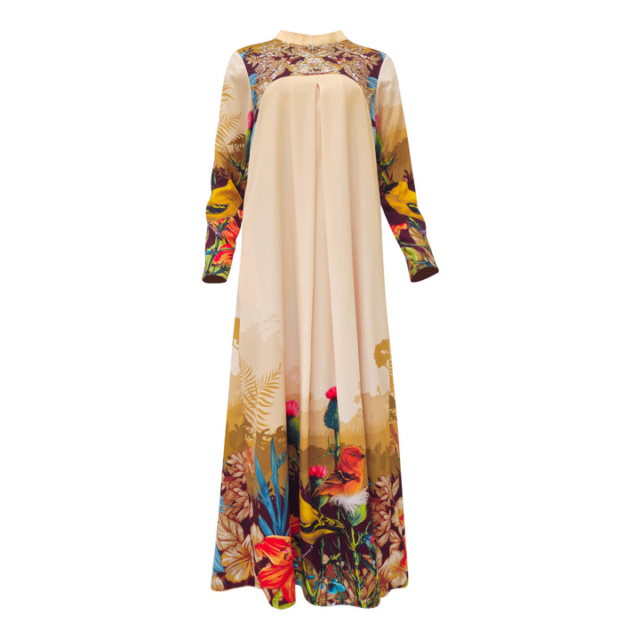 Central Park Beige Gold irana dress (7045644320791)