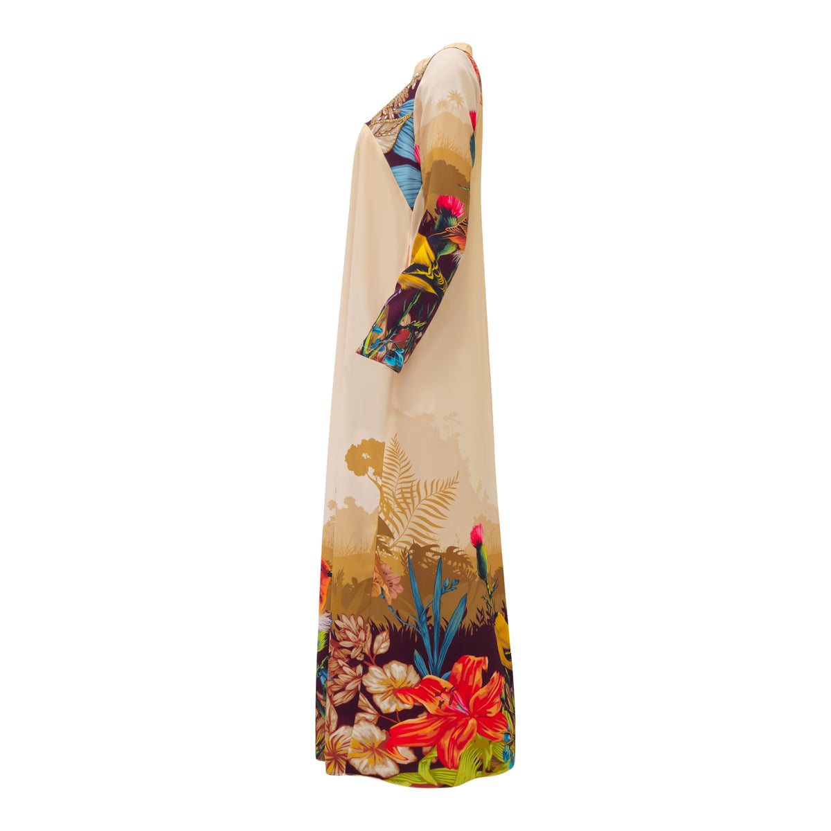 Central Park Beige Gold irana dress (7045644320791)