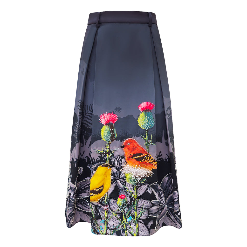 Central Park Black kahlo fancy medium ball skirt with lace (7046110347287)