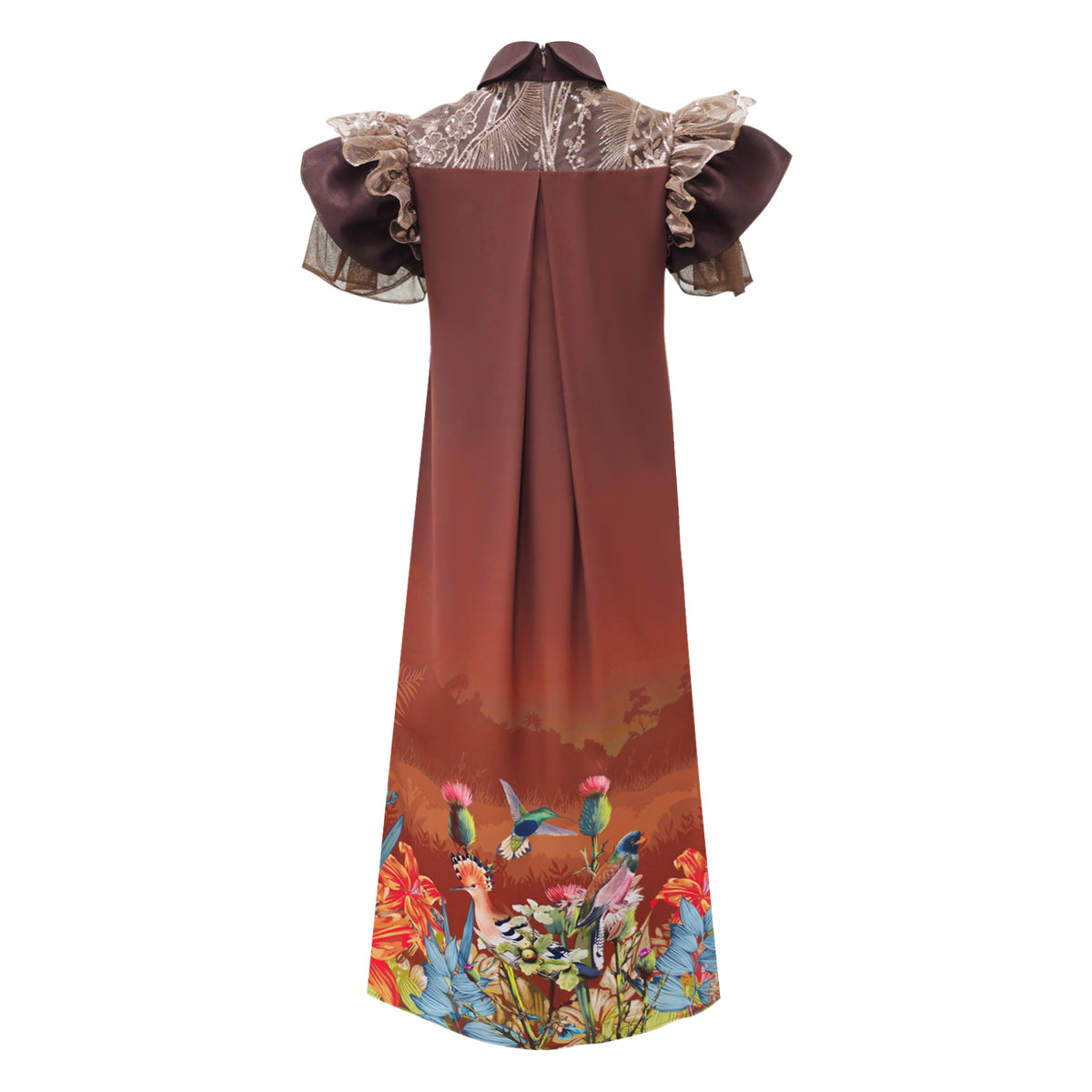Central Park Brown Irana lace dress (7065746145303)