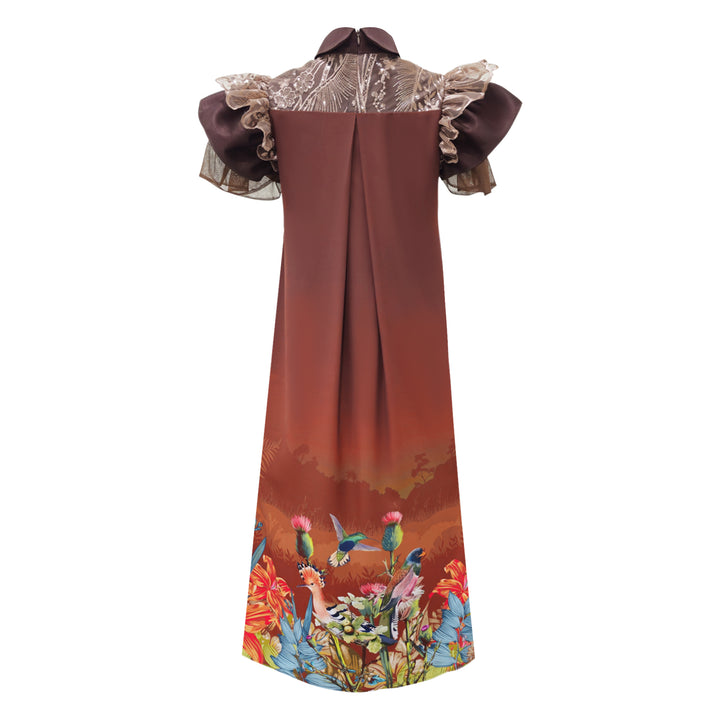 Central Park Brown Irana lace dress (7065746145303)