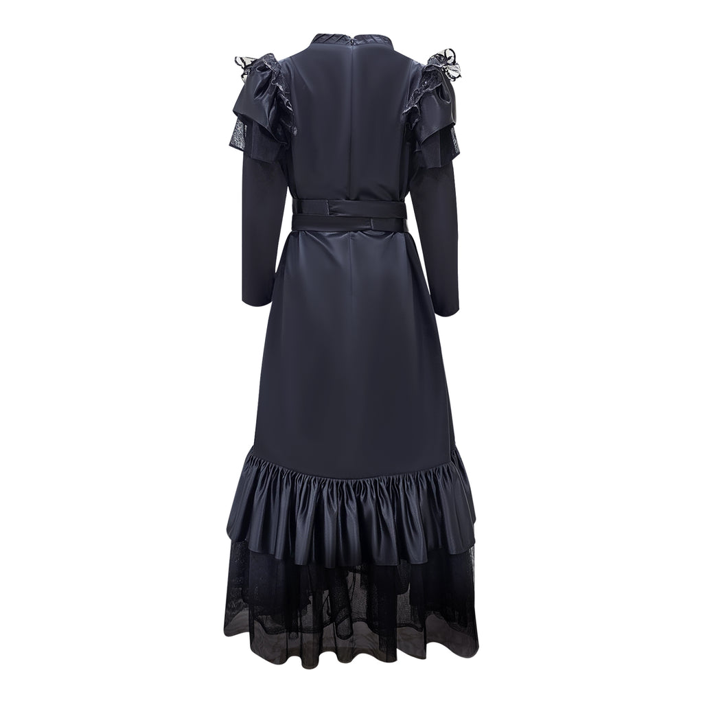 Central Park Black new hasna long dress (7055081275415)