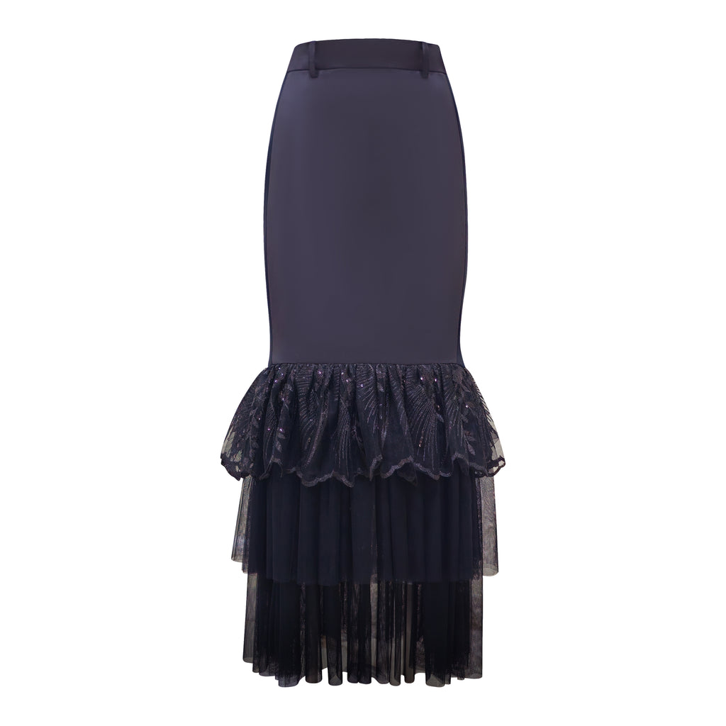 Central Park Black carrie lace skirt (7045692981271)