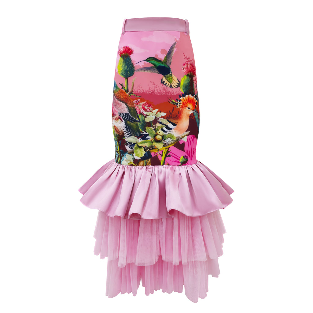 Central Park Pink Carrie long skirt (7118319714327)