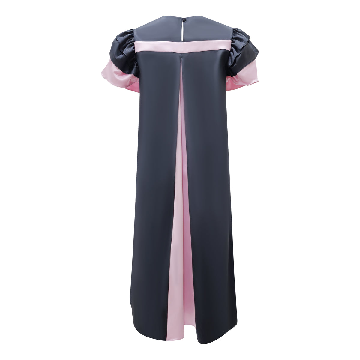 Central Abstract Pink Tango long dress (7118317846551)