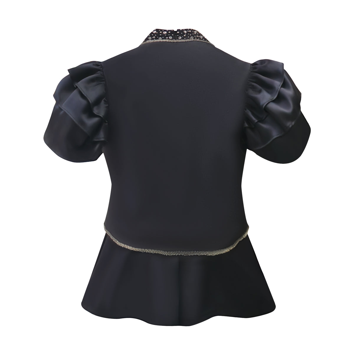 Central Park Black Twin set top with sequince (7192455053335)