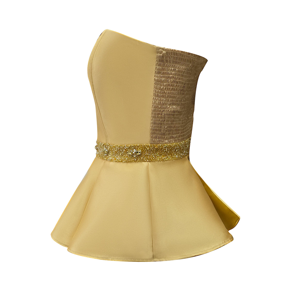Central Gold New Set Sleveless Dress (7183672672279)