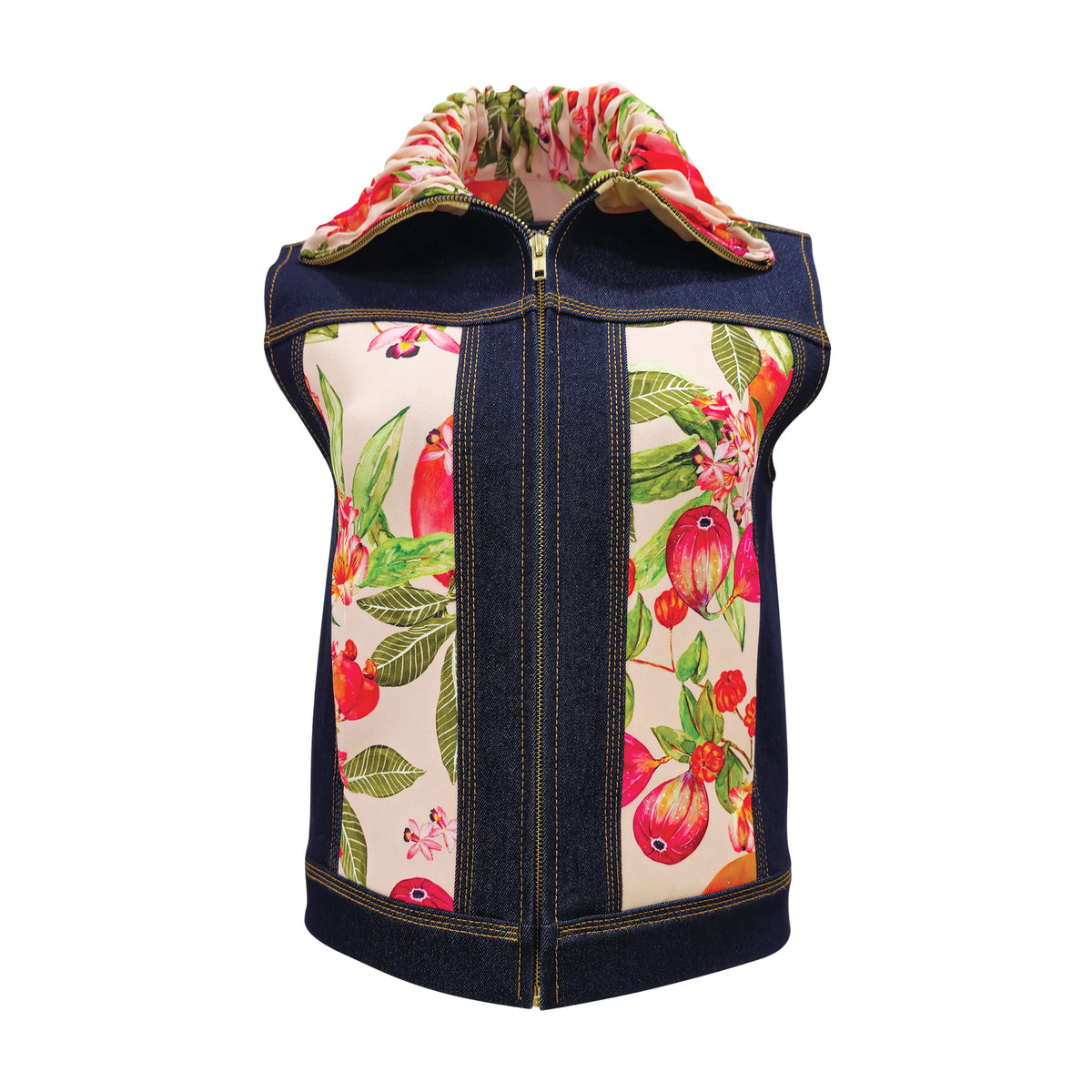 Paradise denim fancy vest (7260260663319)
