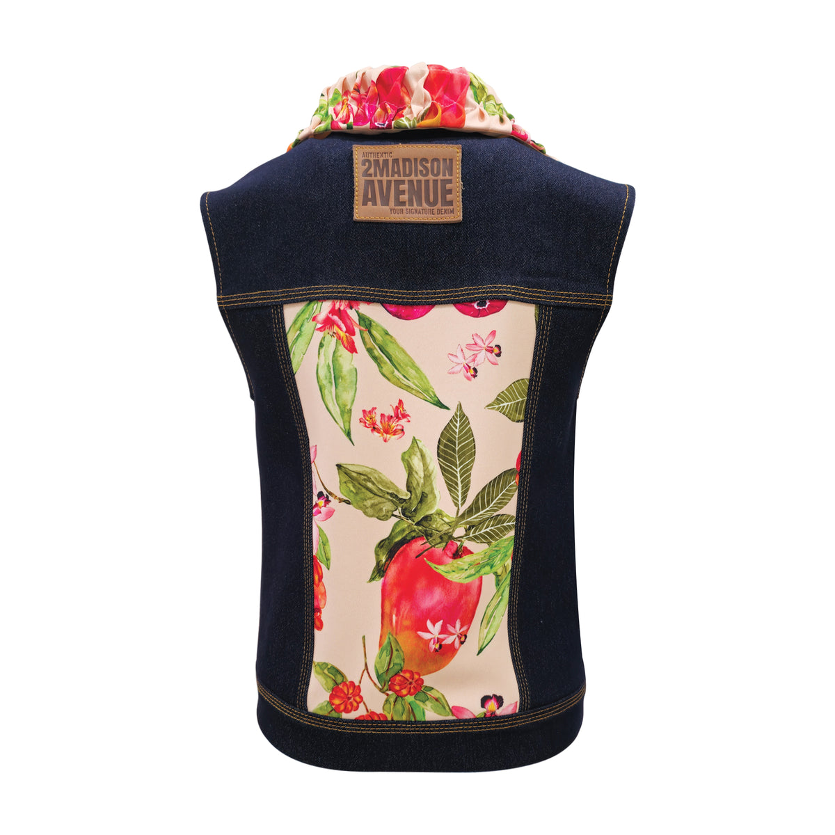 Paradise denim fancy vest (7260260663319)