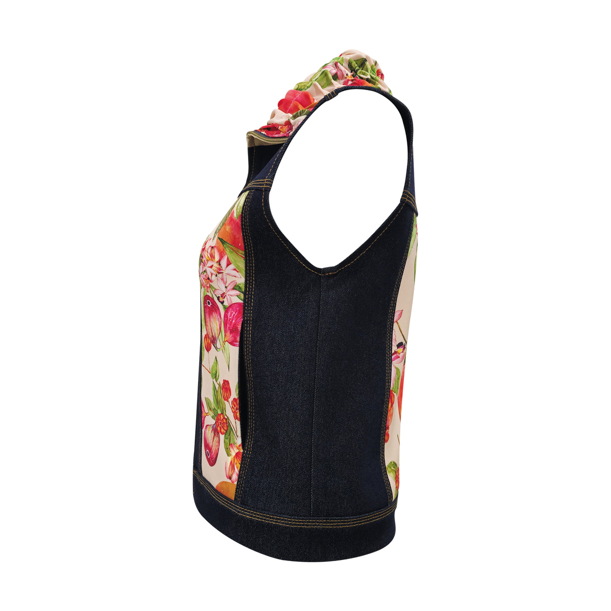 Paradise denim fancy vest (7260260663319)
