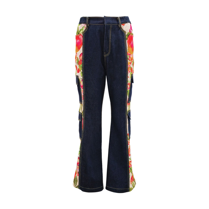 Paradise cargo denim pant (7260263120919)