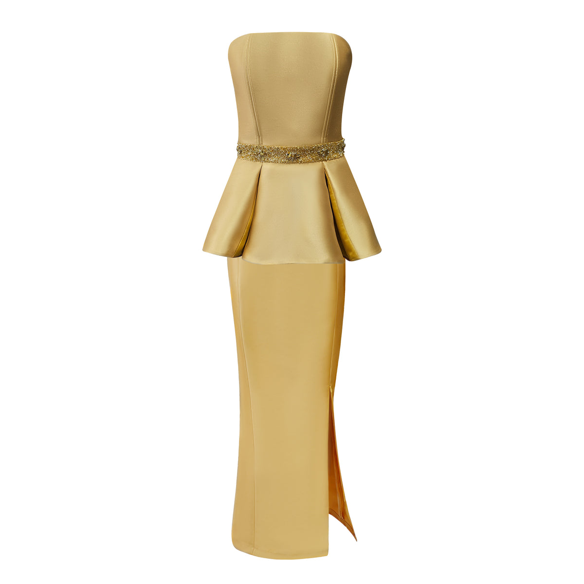 Central Gold New Set Sleveless Dress (7183672672279)