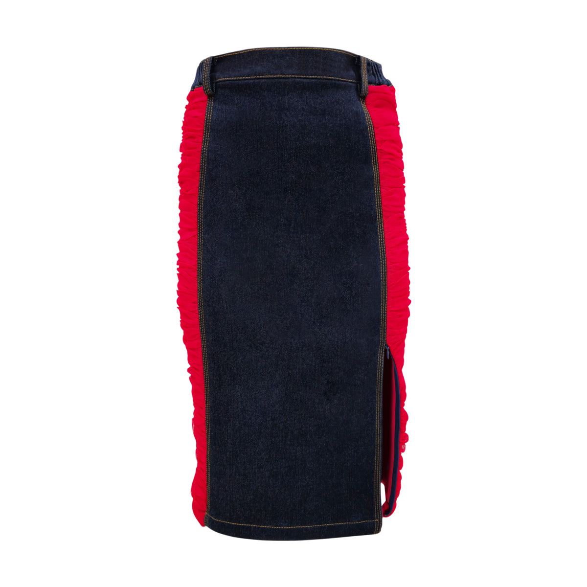 Central Celebration denim gangsta red skirt (7285561131031)