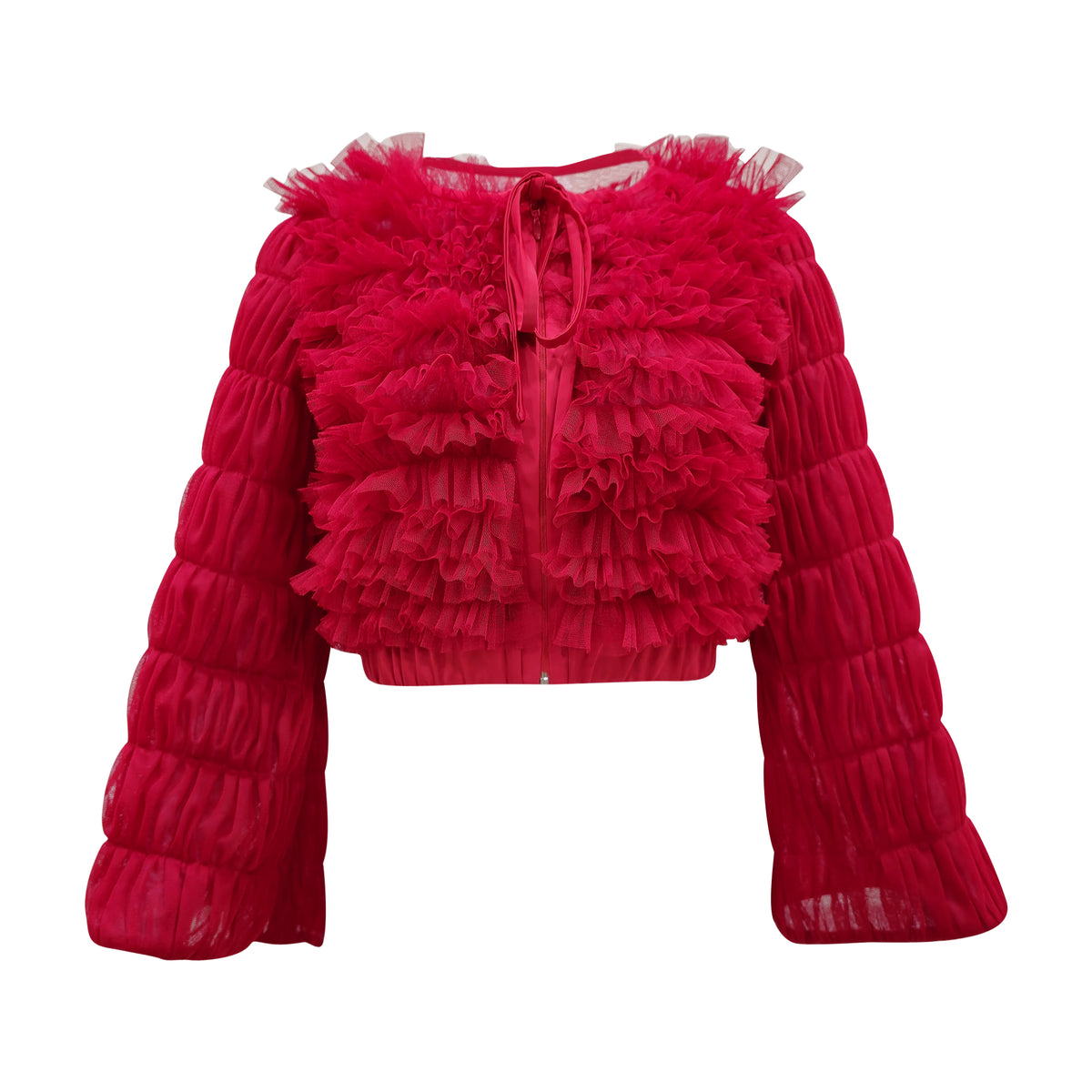 Royal Tulle Red Top (7285551628311)