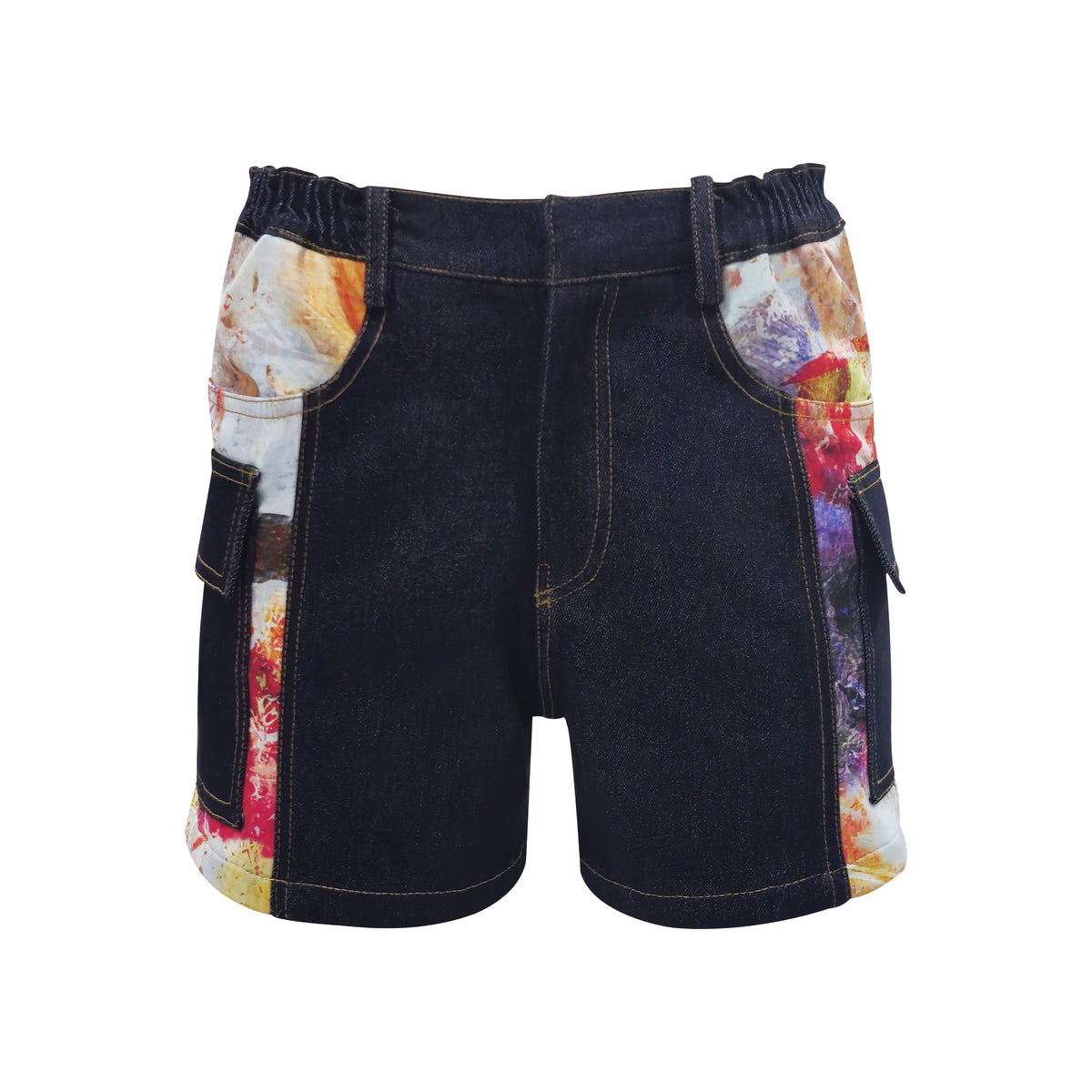 The Canvas denim short pant (7316825243671)