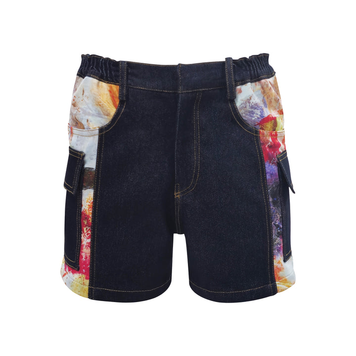 The Canvas denim short pant (7316825243671)