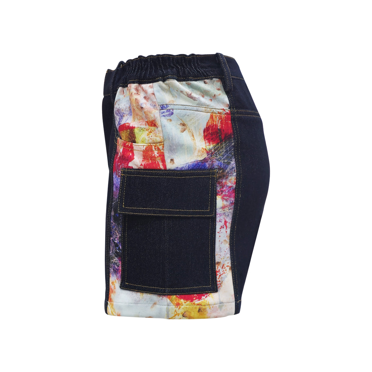 The Canvas denim short pant (7316825243671)