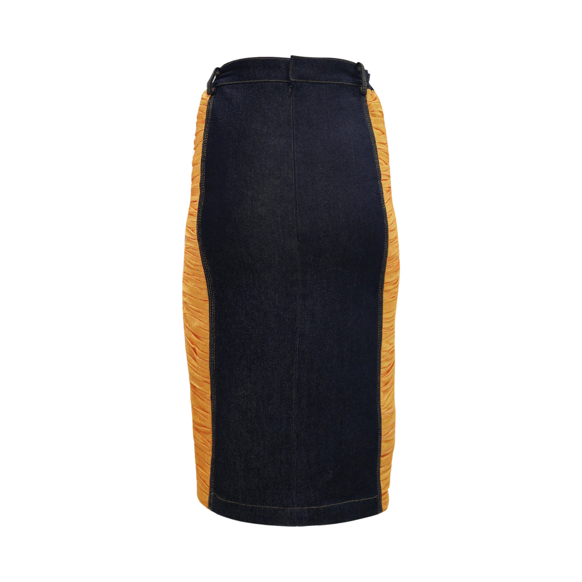 The Canvas pencil skirt with tulle (7316825047063)