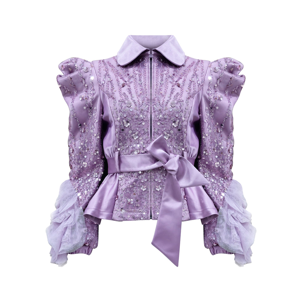 Becoming new miranda lace lilac tulle top (7728420454423)