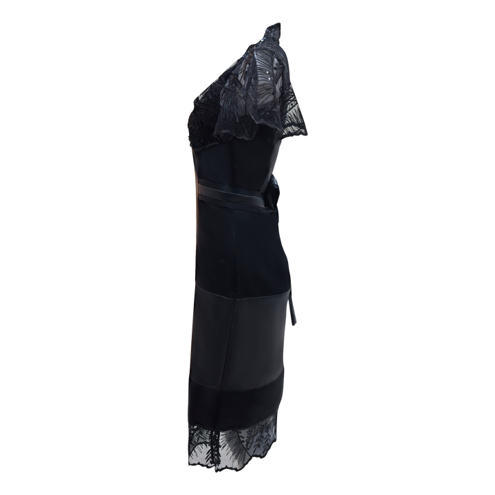 Signature Black Jennifer lace medium dress (7313500798999)