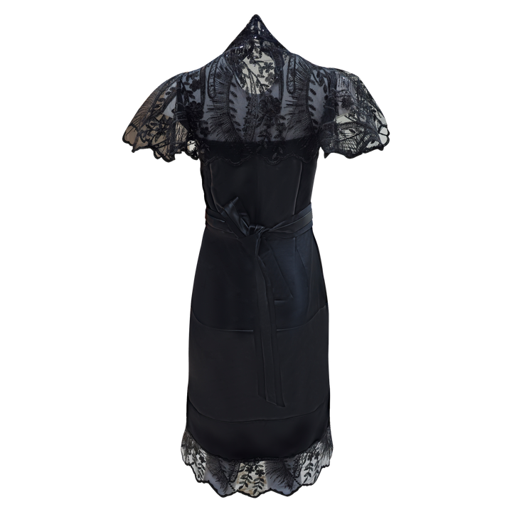 Signature Black Jennifer lace medium dress (7313500798999)