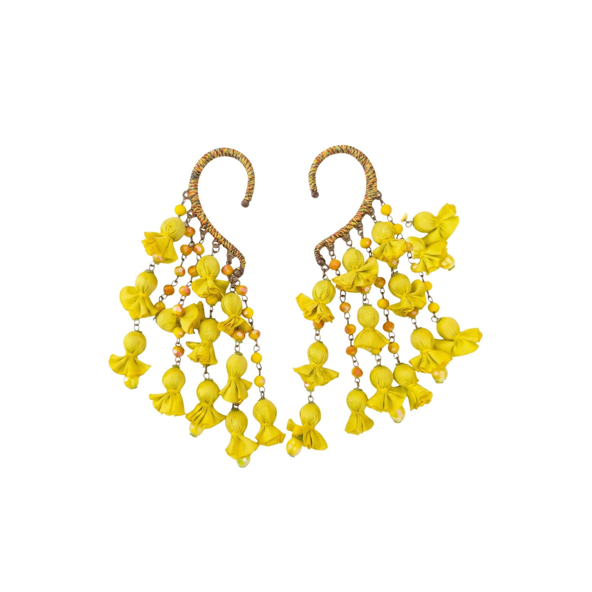 Blurred Lines Elegance Bubble Yellow Earring #1